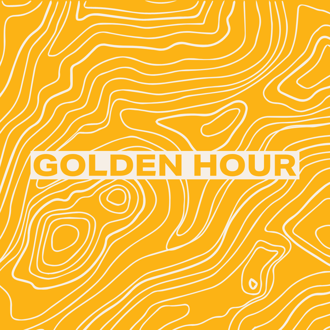 Golden Hour topographic logo by ADVNTR Coffee Co.